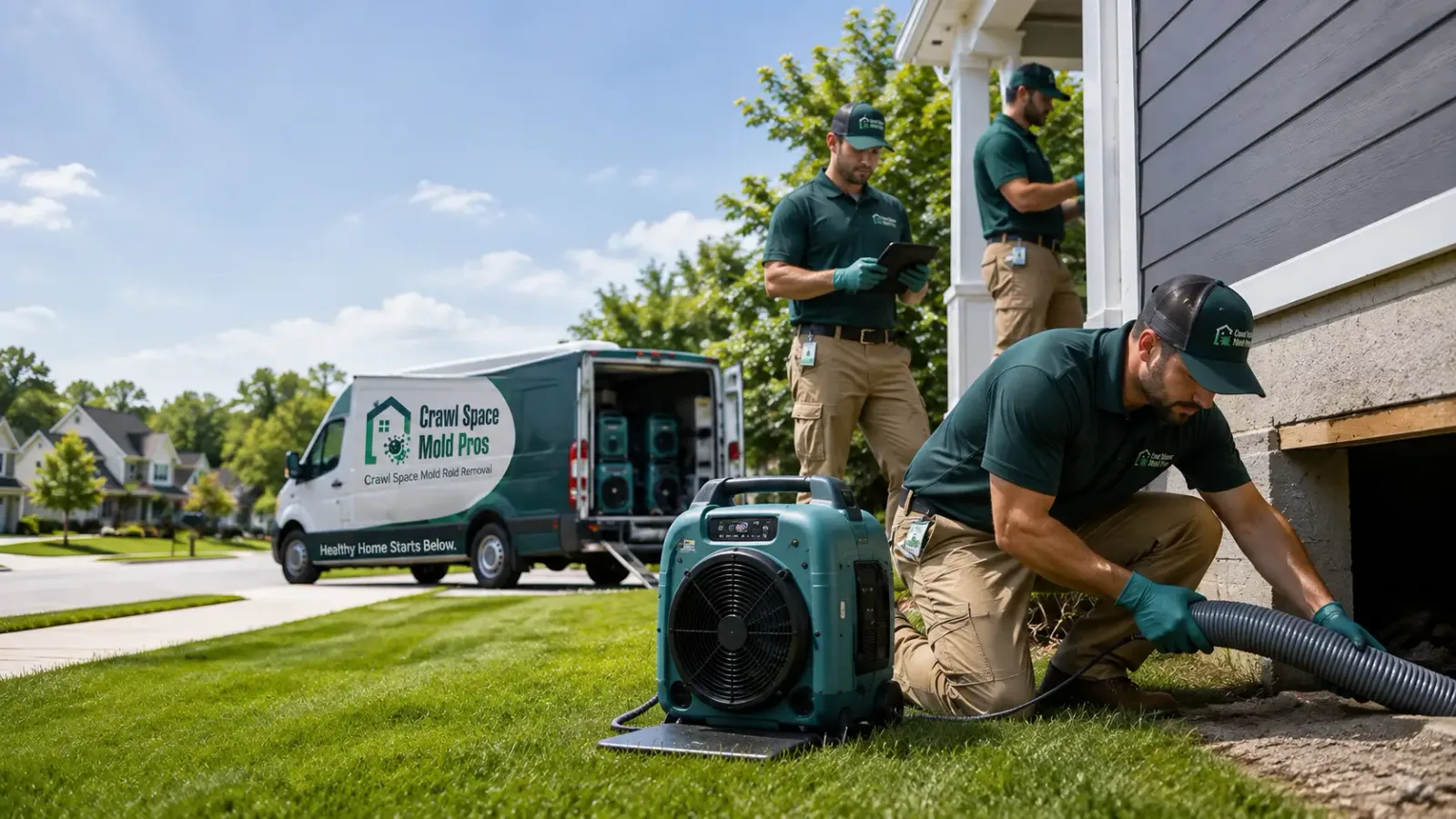 Crawl Space Mold Removal in Woodland, PA